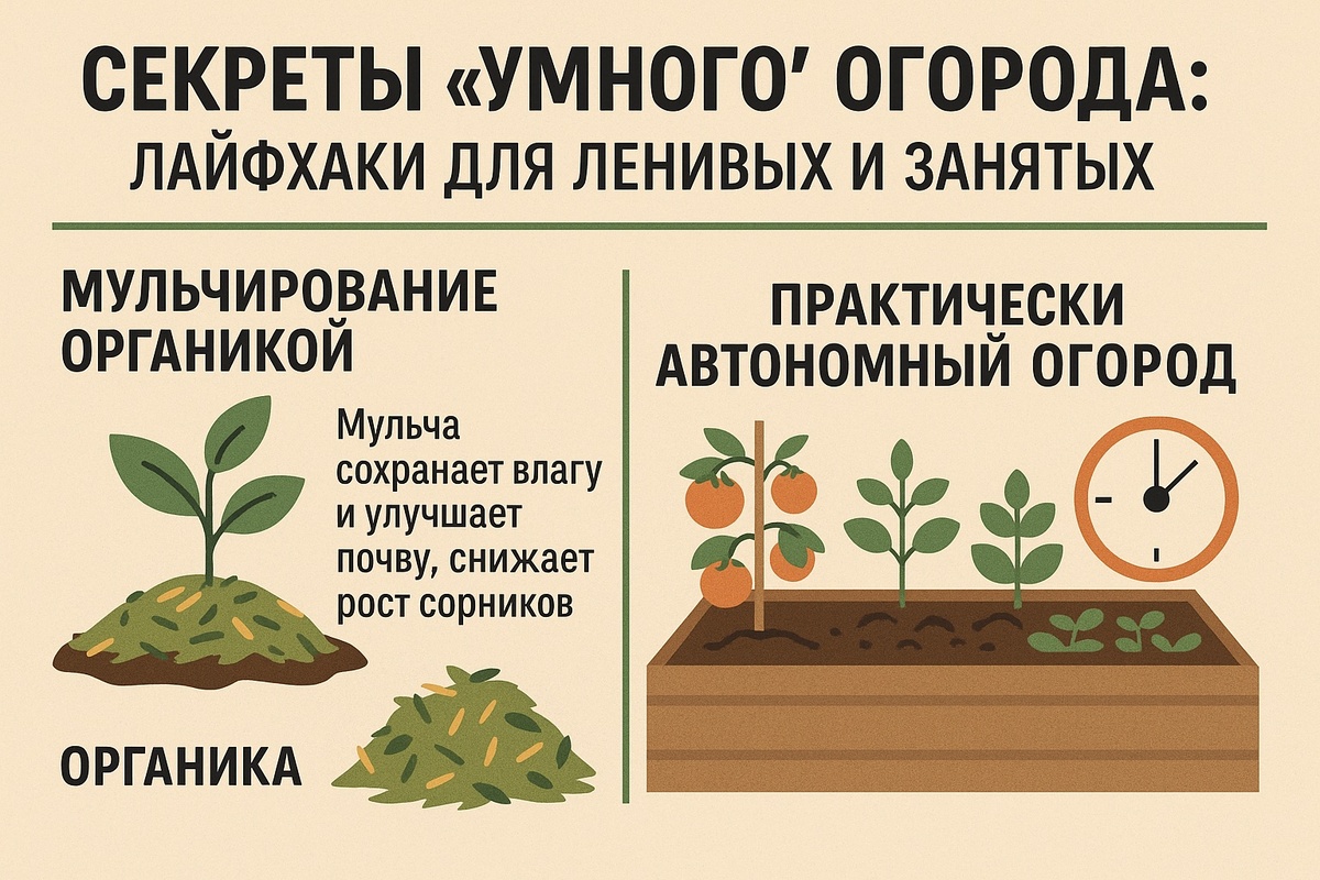 Лайфхаки для сада и огорода 2025 — как ухаживать за растениями без усилий