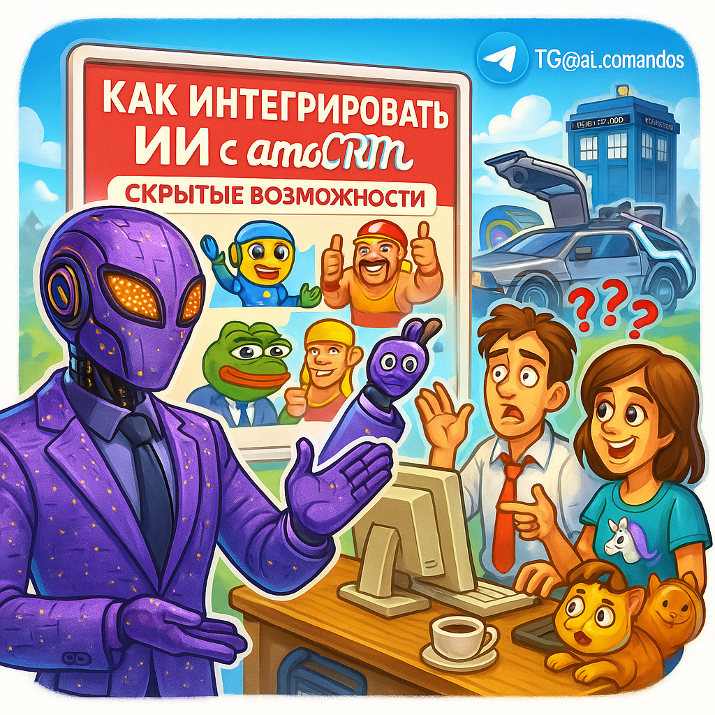    AI + amoCRM: [7] скрытых возможностей, о которых маркетологи молчат. [X2] продажи за месяц — даже без бюджета на разработчиков. Дмитрий Попов | Comandos.ai