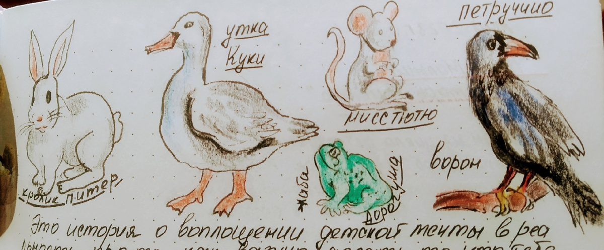 Домашние питомцы мисс Черити (фото из читательского дневника)