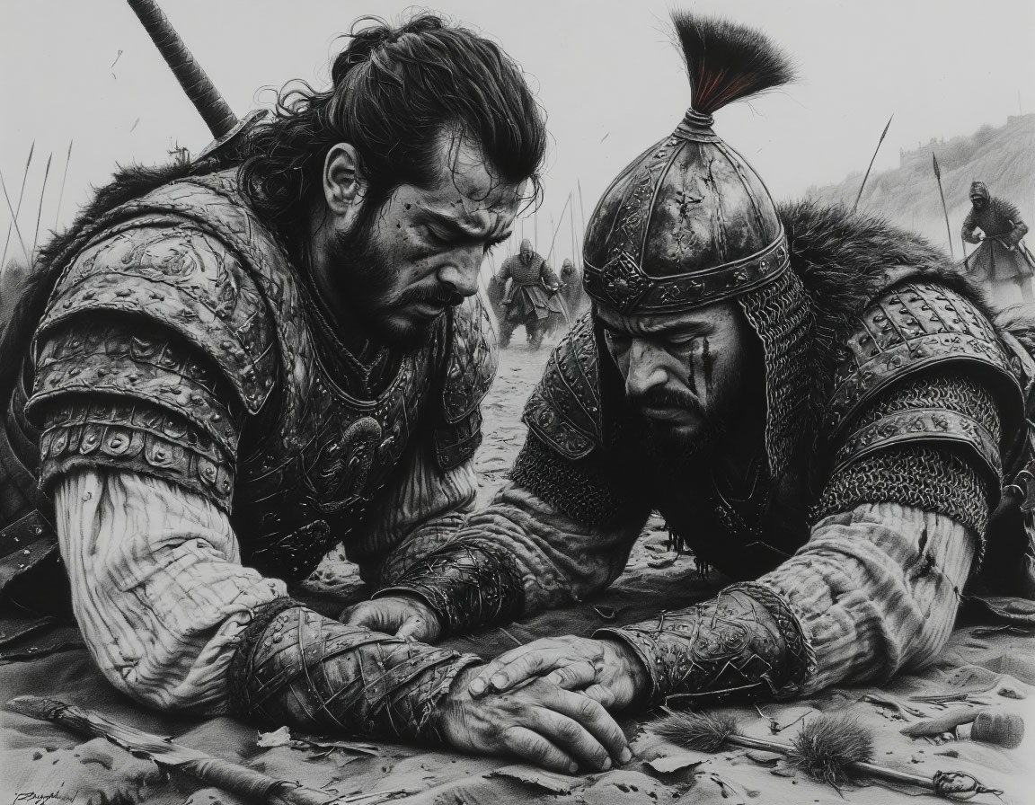 В решающий момент битвы воин из бывшего вражеского племени жертвует собой, чтобы спасти одного из командиров Османа, доказывая свою верность