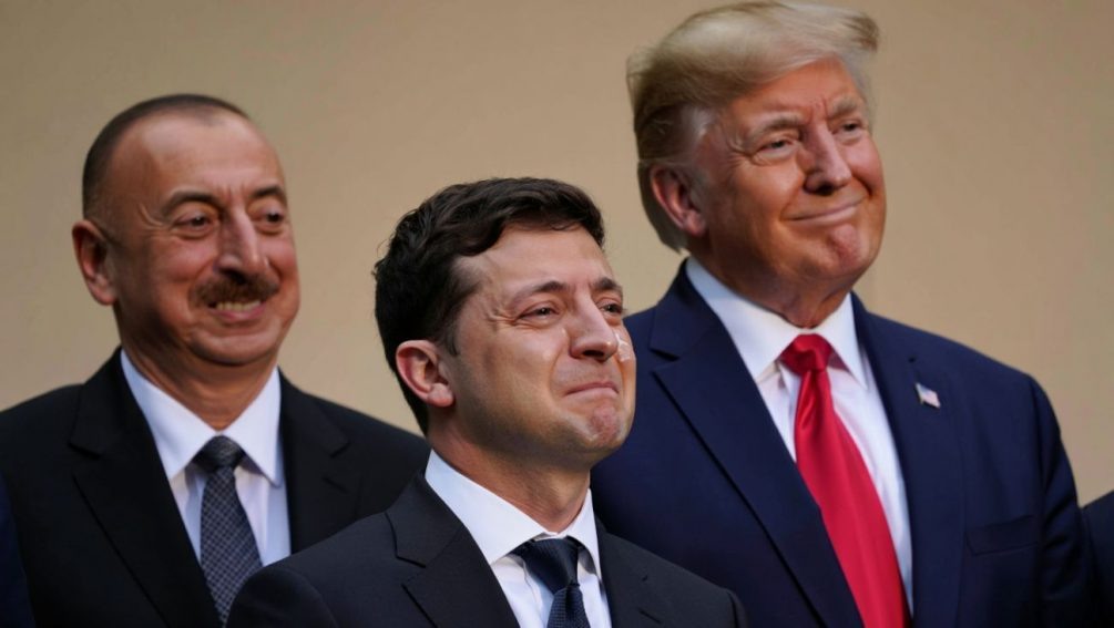  Алиев, Зеленский, Трамп. Иллюстрация: "Блокнот"