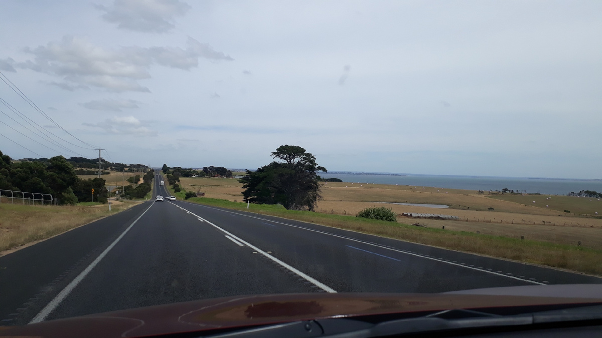 Вот такие там пейзажи по пути. 