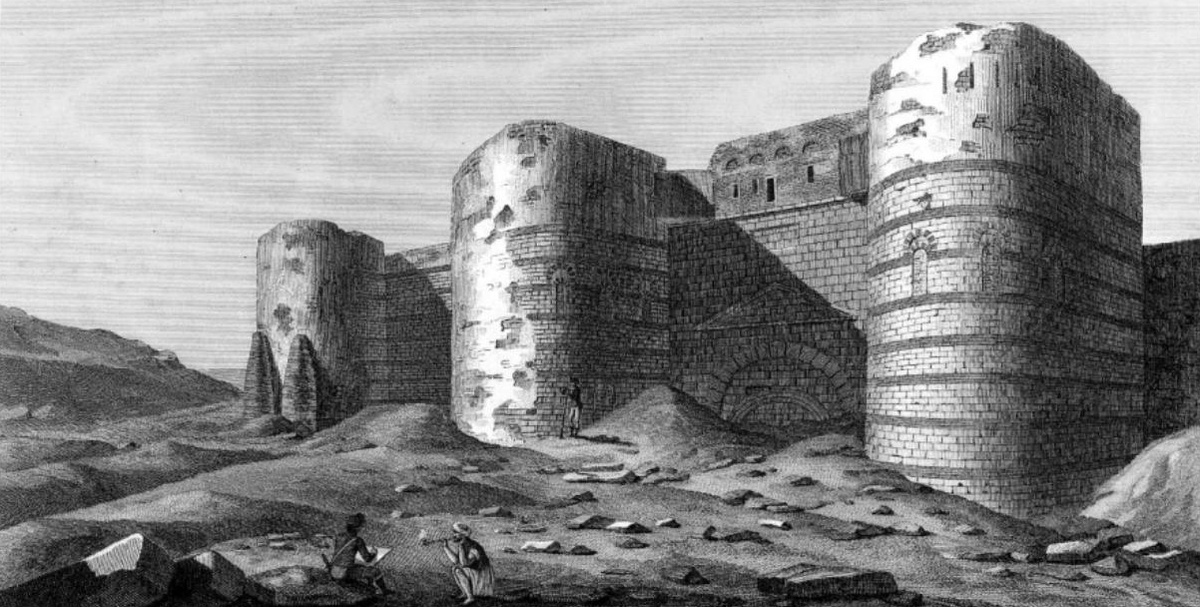 Остатки крепости в XIX веке