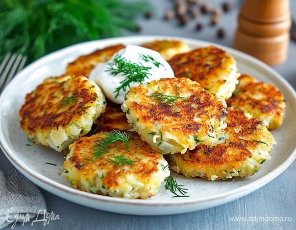 Капустные котлеты с манкой