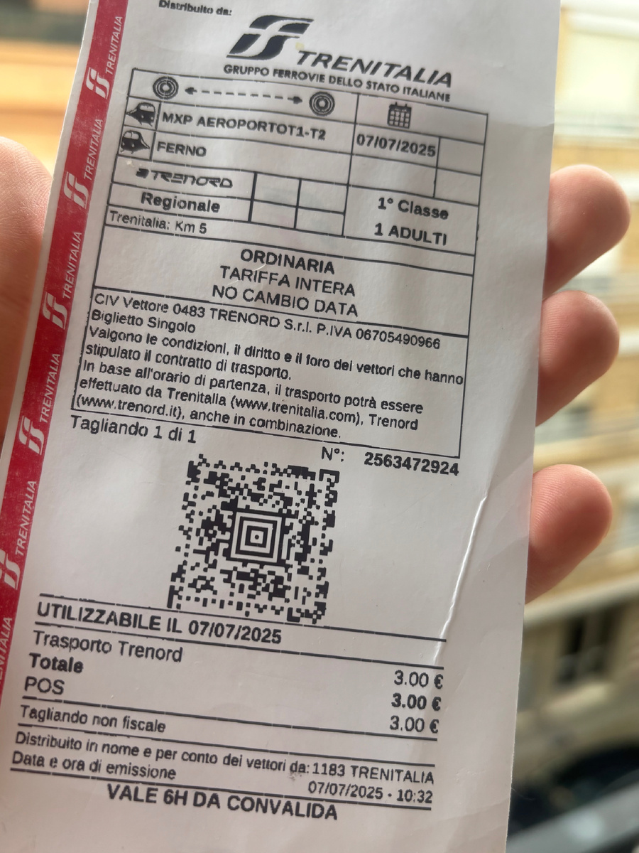 Билет на первый сегмент