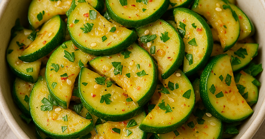 Забудьте про жарку: как корейцы превращают обычные кабачки в полезную закуску без капли масла