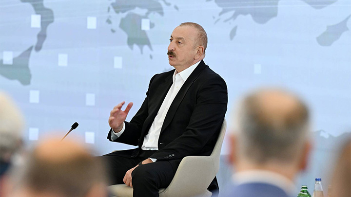 Ильхам Алиев призвал украинцев "не смиряться с оккупацией". Фото: President.az