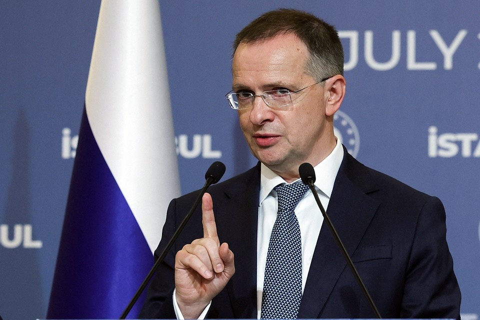    Глава российской делегации Владимир Мединский REUTERS