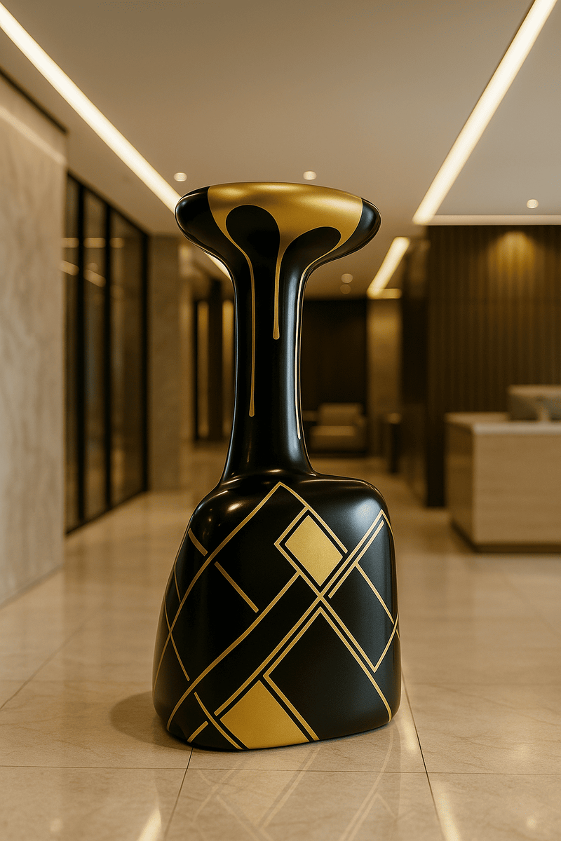 Барный стул c художественным окрасом