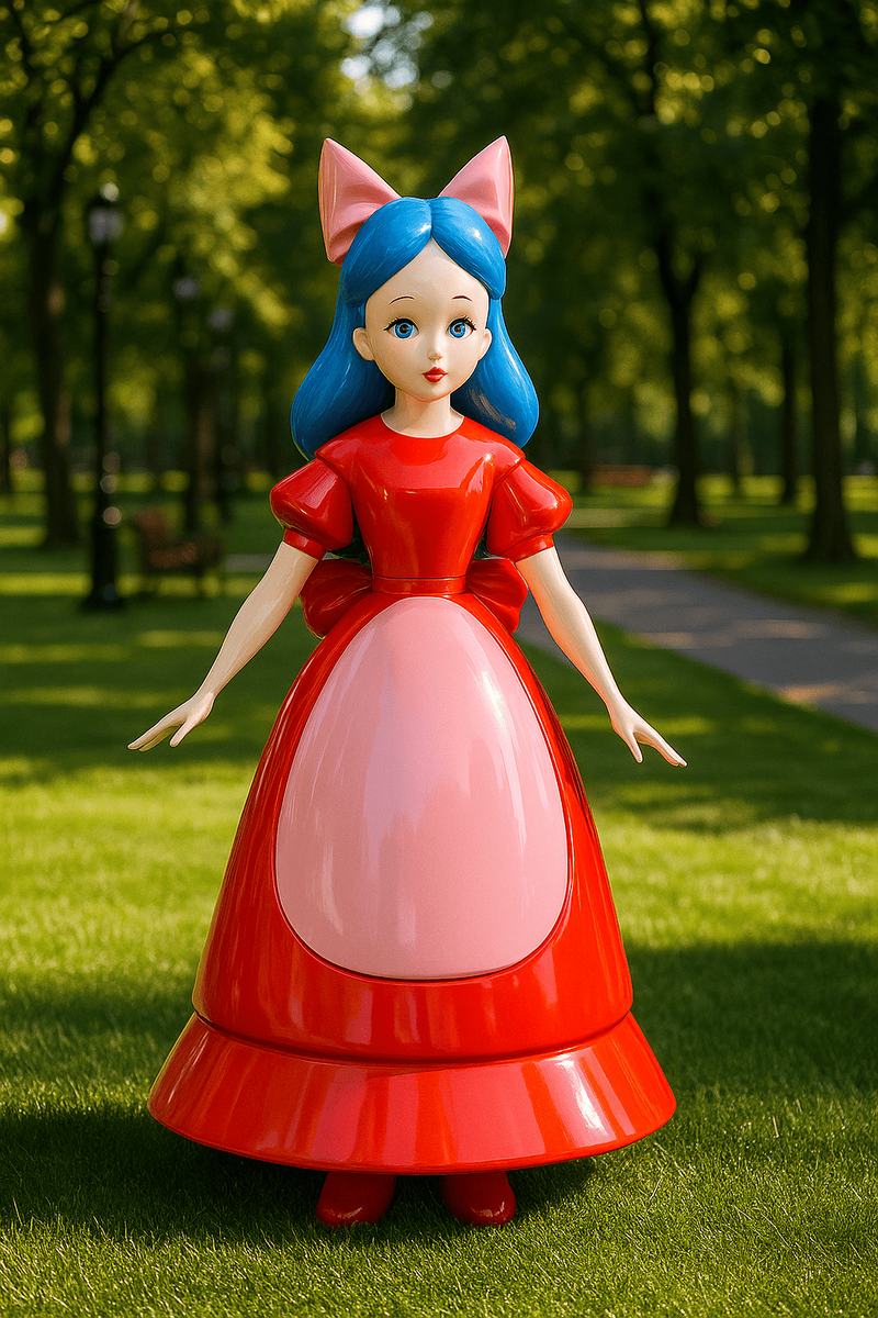 Мальвина в парке