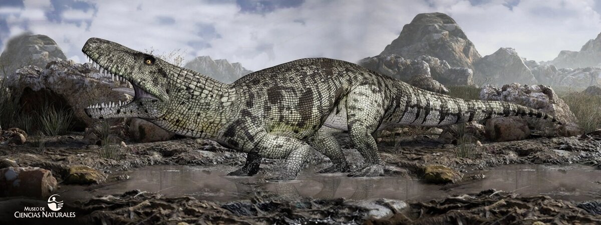 Заврозух пронзает воздух мощным рёвом (похожим на крокодилье шипение). 3D арт.