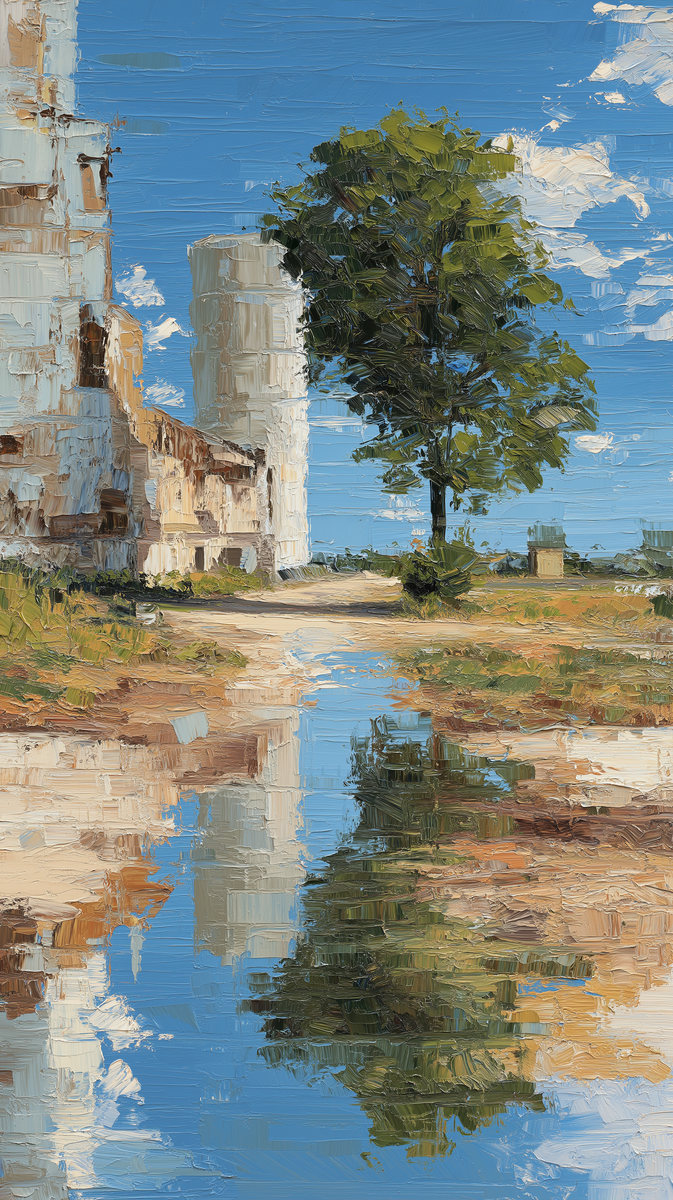 Заброшенное зернохранилище