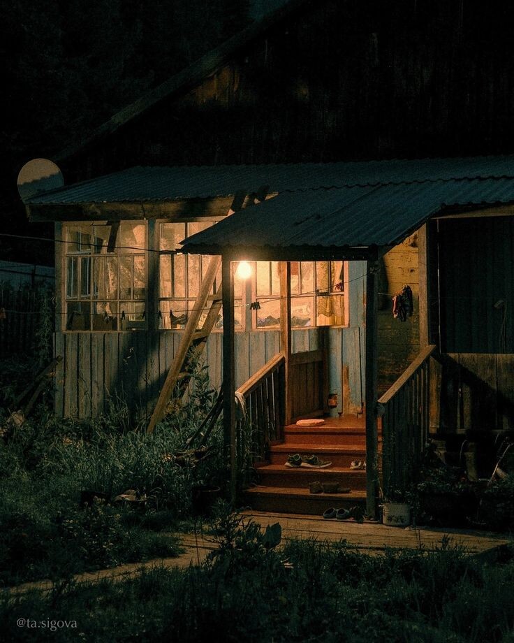 Ночь в деревне(источник: Pinterest)
