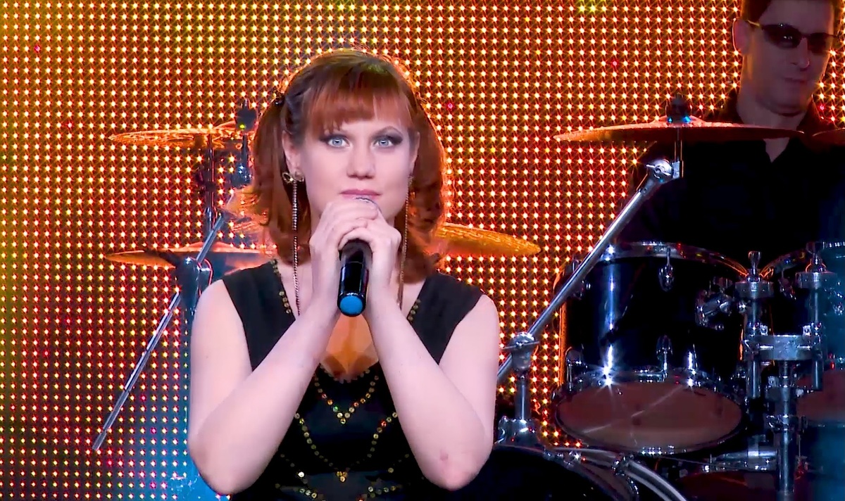 Оксана Сенчина на съемках в Продюсерском центре "ТАЛАНТ ПАРК"