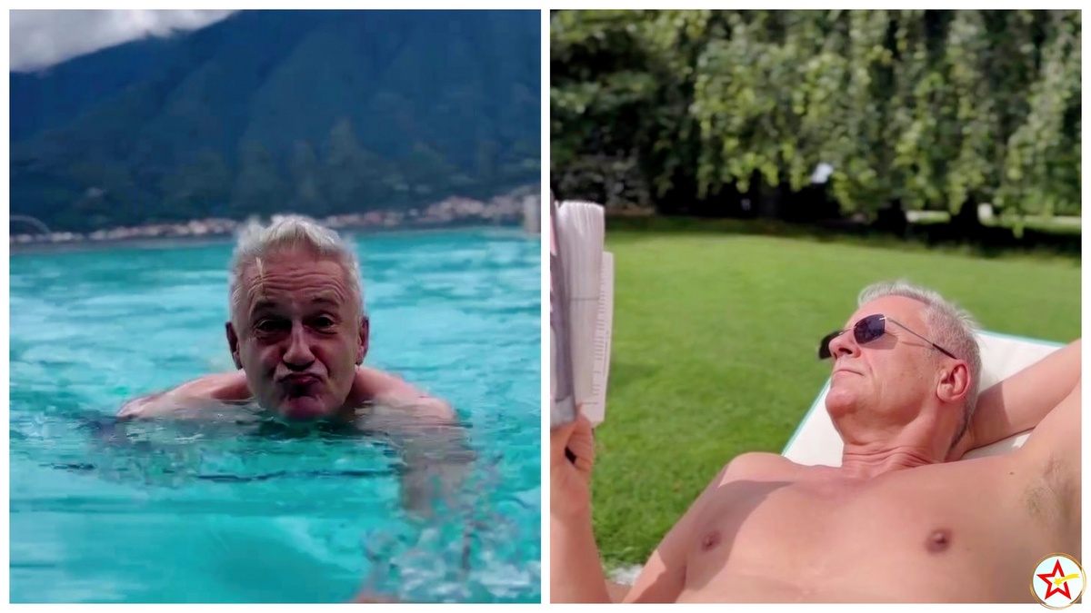 Олег Меньшиков отдыхает на озере Комо