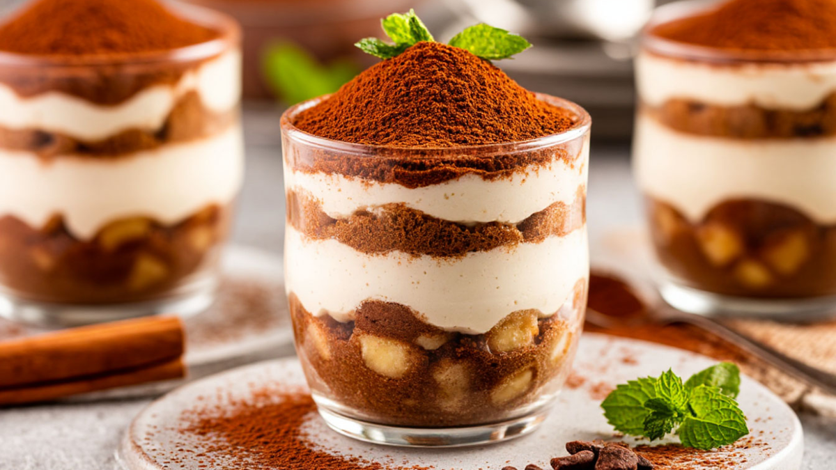 Тирамису в стакане – готовим за 10 минут! ⏳🍮