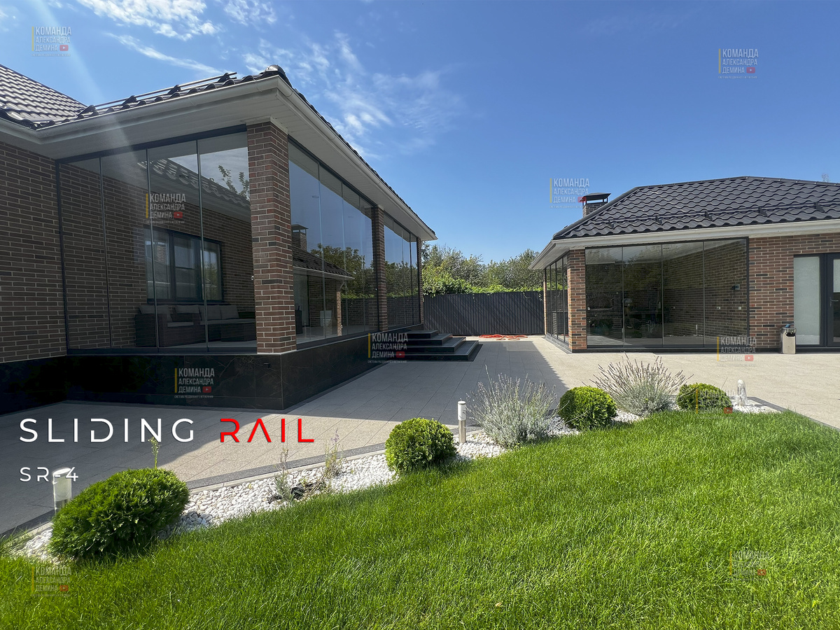 Безрамное остекление террасы и беседки