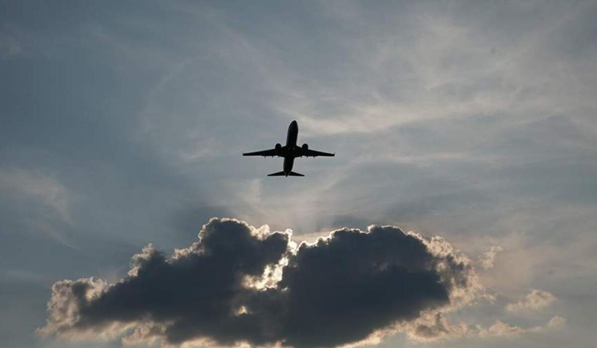     Самолет в небе. Источник: iz.ru Автор фото: Павел Волков