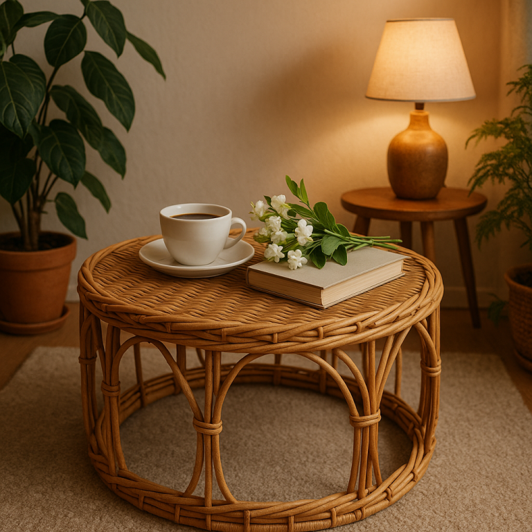    Как сделать стильный кофейный столик из ротанга своими руками: пошаговая инструкция для уютного интерьера Loza