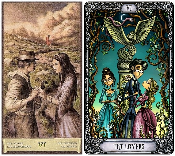 Влюбленные (Таро Черный Гримуар, Таро Старый особняк)
