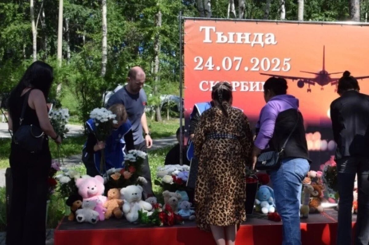    В Тынде в память о жертвах авиакатастрофы организовали стихийный мемориал