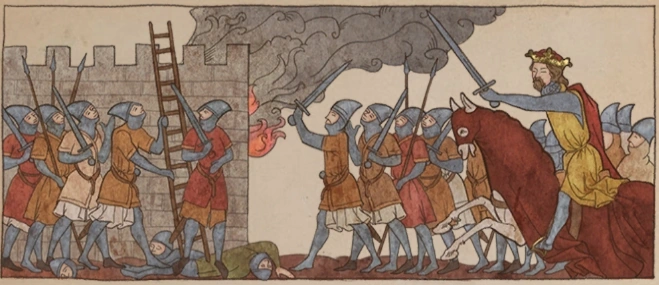 Сизигмунд и его наёмники Половцы надают на Скалицу