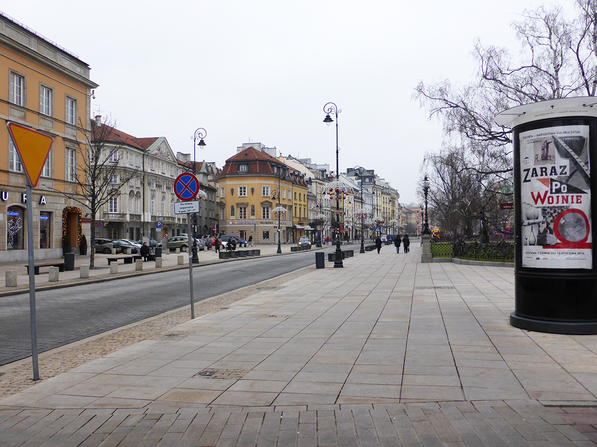 Одна из улочек Варшавы.