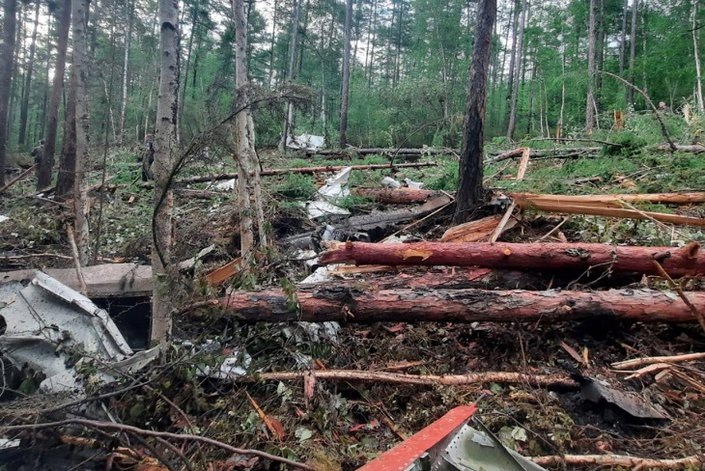    Место крушения самолета. Фото Восточно-Сибирской транспортной прокуратуры