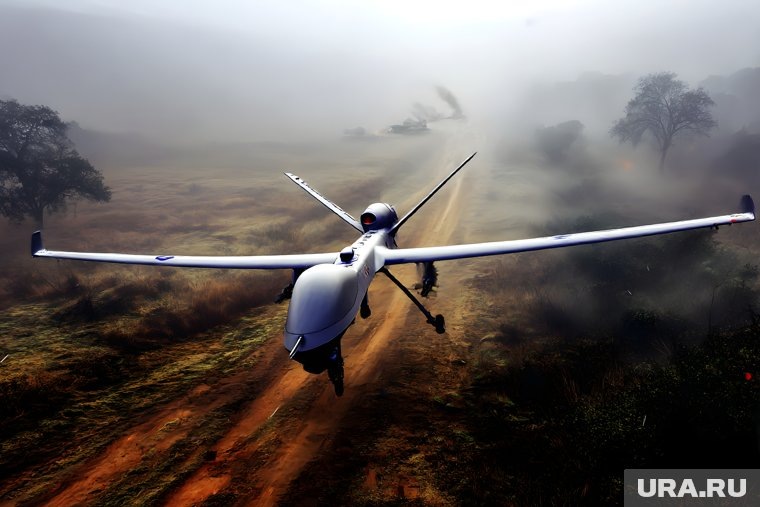 Над Краснодарским крае сбито восемь беспилотников. Фото: Создано в Midjourney © URA.RU