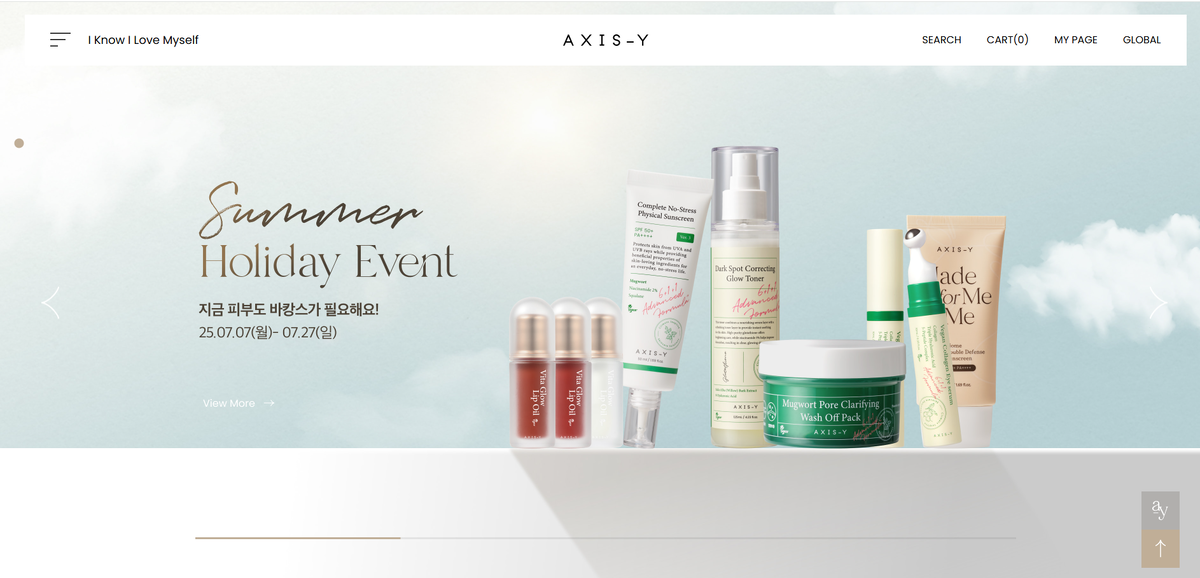 Скрин оф. сайта корейской версии: https://axis-y.co.kr/