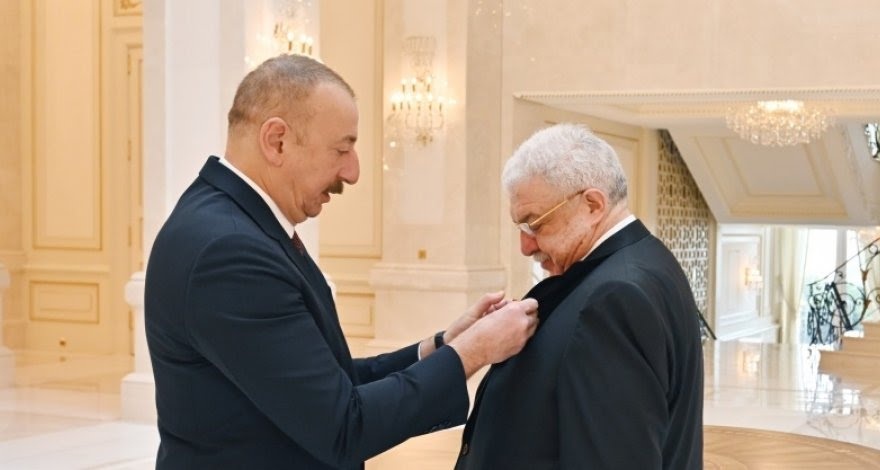 Главарь бакинской клептократии Ильхам Алиев и Михаил Гусман