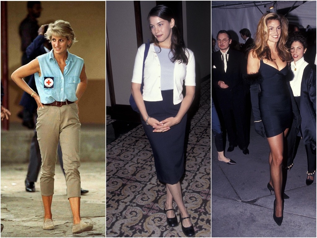 Принцесса Диана, Лив Тайлер и Синди Кроуфорд