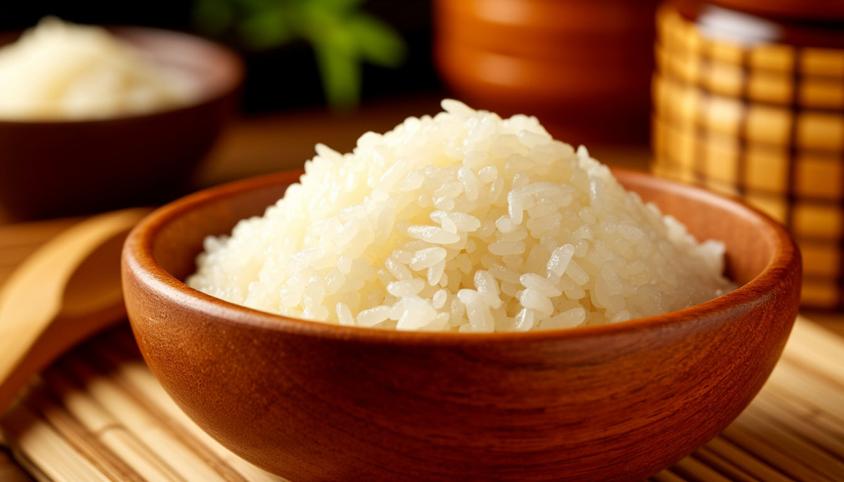 Идеально промытый рис для суши ждёт своего часа.