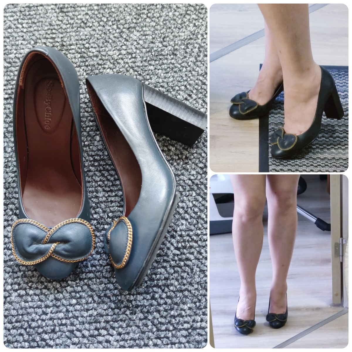 Все туфли размера 36,5. Устойчивый наборный каблук и небольшая платформа