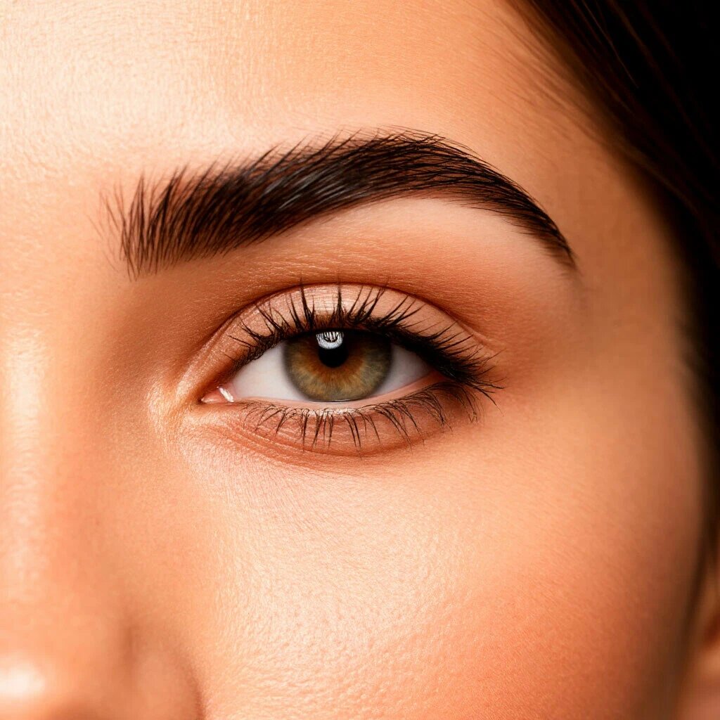 Выщипывание бровей.