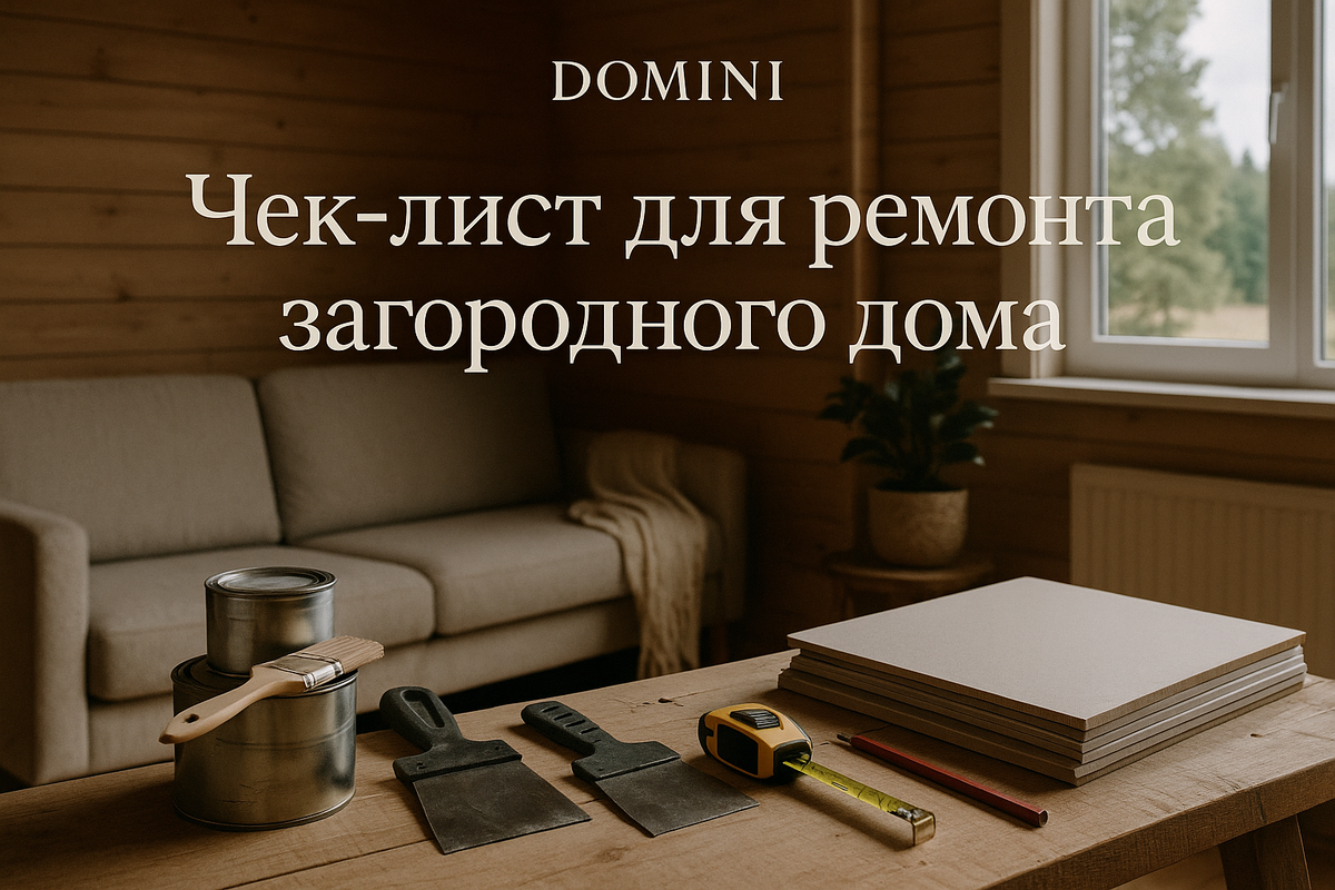    Как правильно начать ремонт загородного дома в Подмосковье