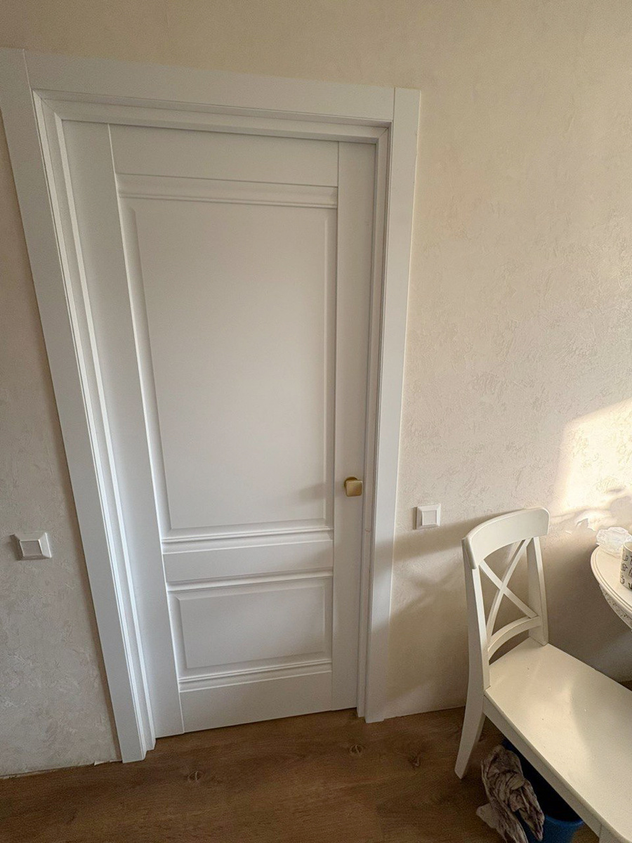 Дверь Прима-2 в цвете ПЭТ White Silk