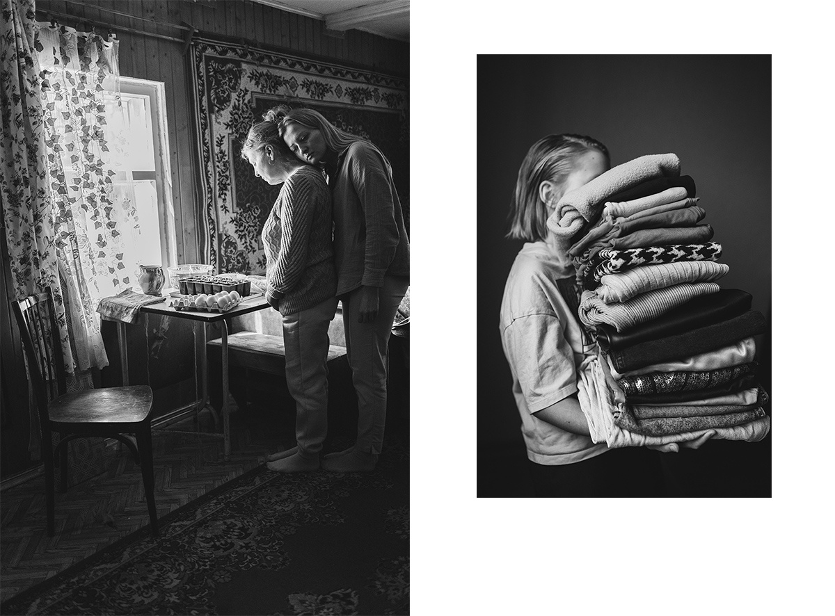 Слева: я и моя мама. Дистанция между нами лишь увеличилась с моим взрослением. Справа: ребенок холодной мамы становится не по возрасту самостоятельным и ответственным
Фото: Екатерина Антонова