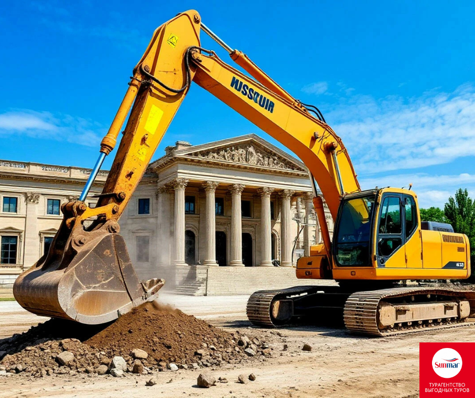 😱 Шок! Главный музей Анталии признан опасным для туристов: его закрыли и решили снести. Картинка создана при помощи ИИ.