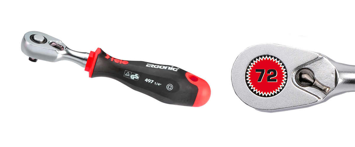 Трещотка 1/4" Ergonic в блистере Felo 49763541