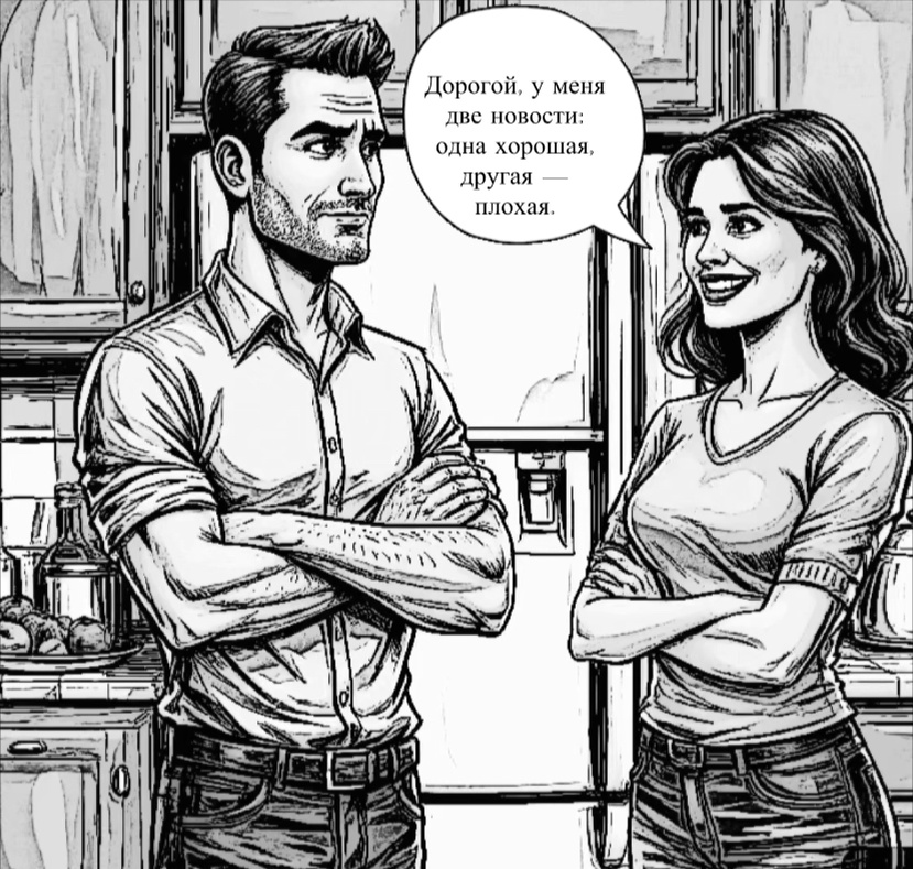 Анекдот. Картинка ИИ