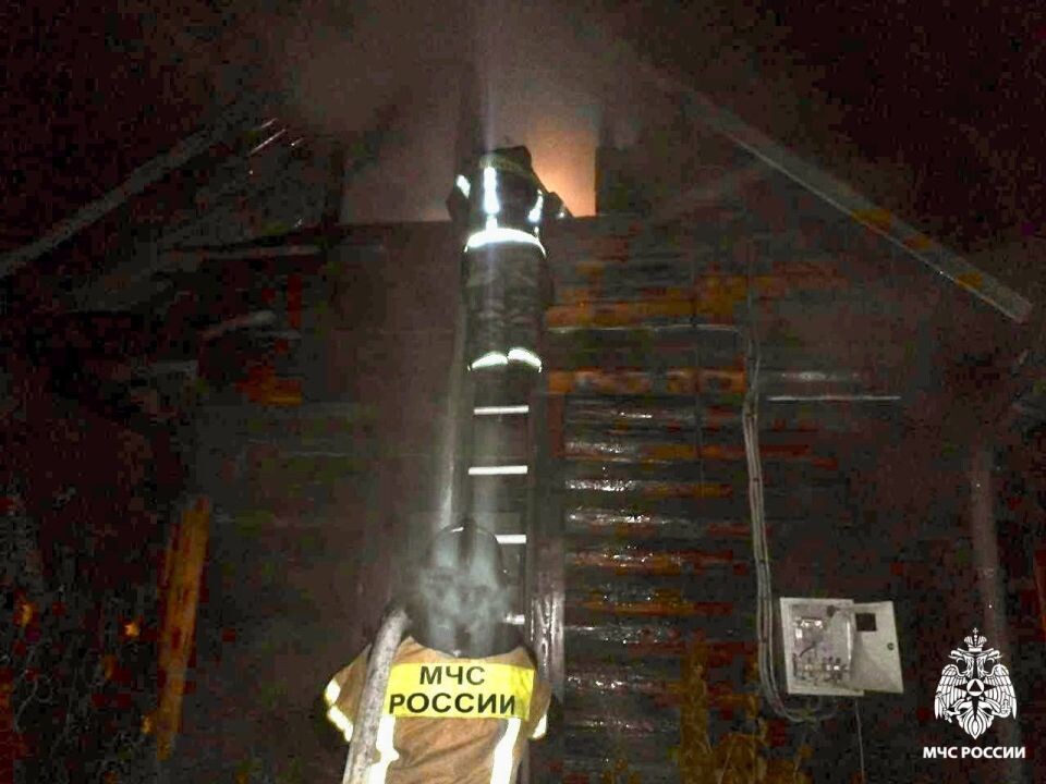    Пожар в селе Верх-Карагуж Республики Алтай. Источник: ГУ МЧС России по Республике Алтай