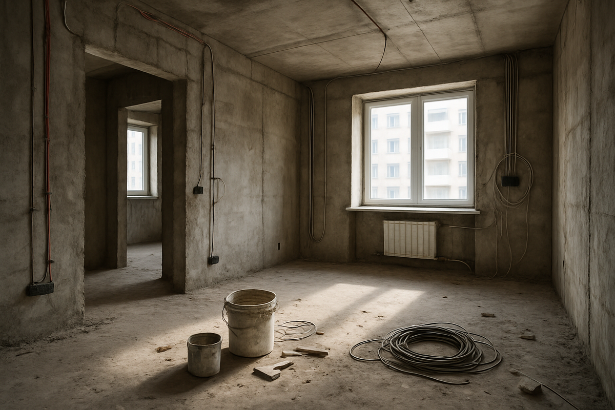    квартира с черновой отделкой: как сэкономить на ремонте и избежать скрытых затрат Михаил Невелев