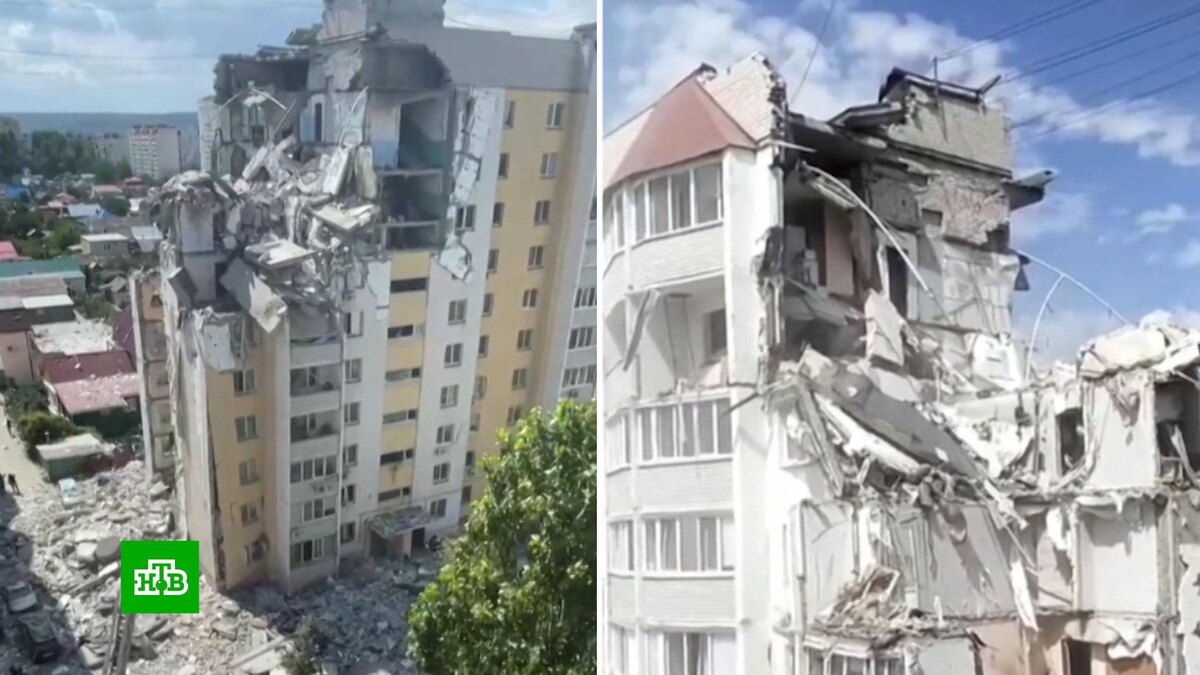    Взрыв в саратовской многоэтажке: обломки плит разбросало на десятки метров