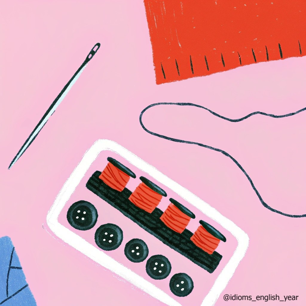 Английская идиома "A stitch in time saves nine"