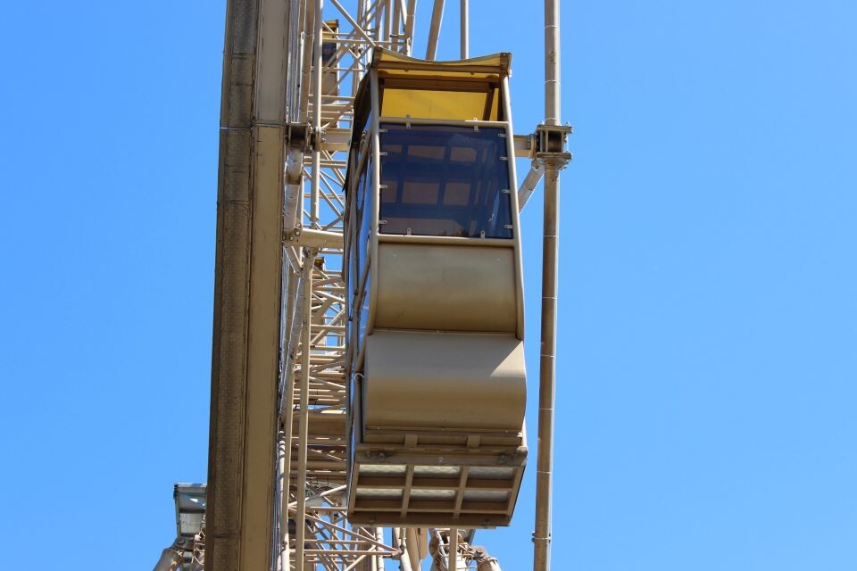    Запуск колеса обозрения в Барнауле. 25 июля 2025 года. Источник: Евгения Кочеткова/"Толк"