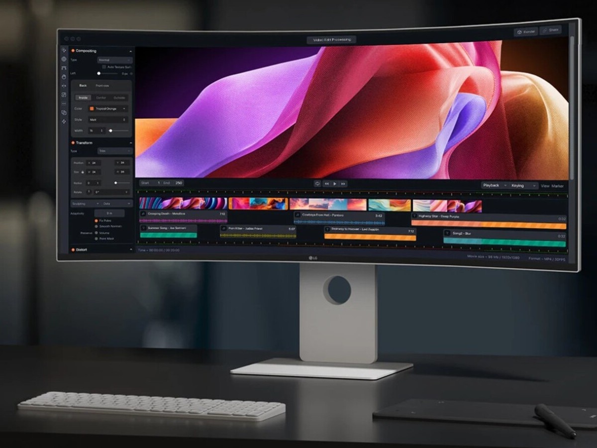    LG выпустила изогнутый монитор со скоростным портом Thunderbolt 5