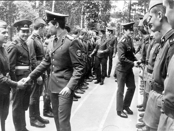 Прощание с сослуживцами...