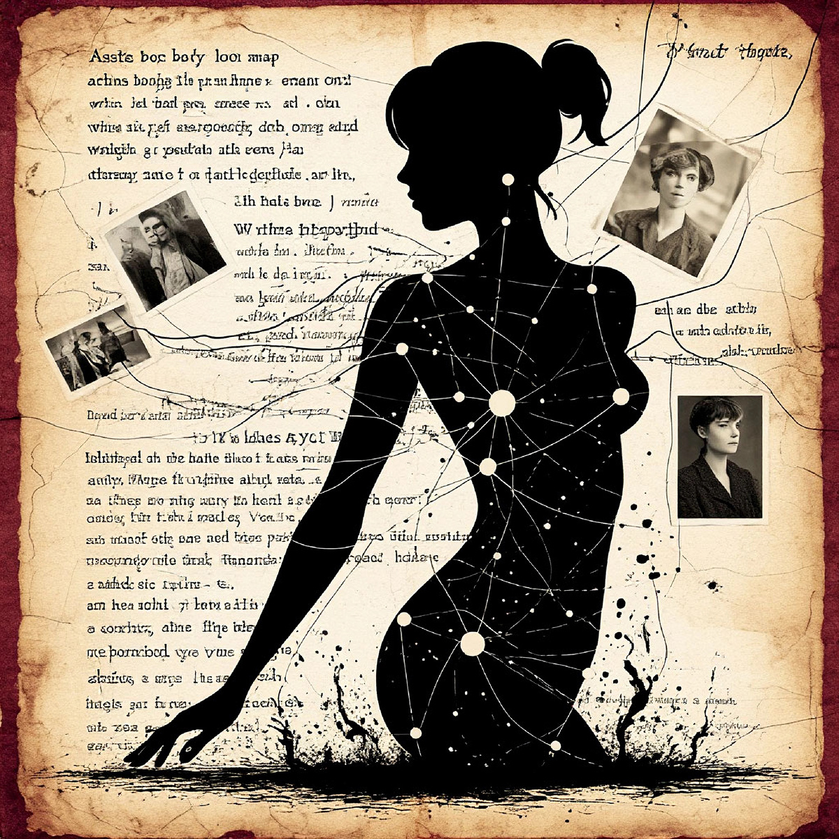 Абстракция- женский силуэт 