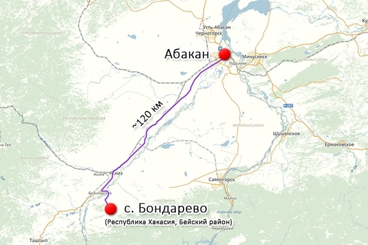 Село, где убили девочку. Фото: скриншот сервиса Яндекс.Карты